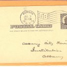 Flag Cancellation on Post Card - HUDSON, NY  1909