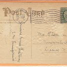 Flag Cancellation on Post Card - LACONIA, NH 1911