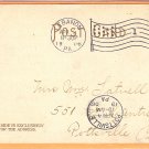 Flag Cancellation on Post Card - LEBANON, PA 1906