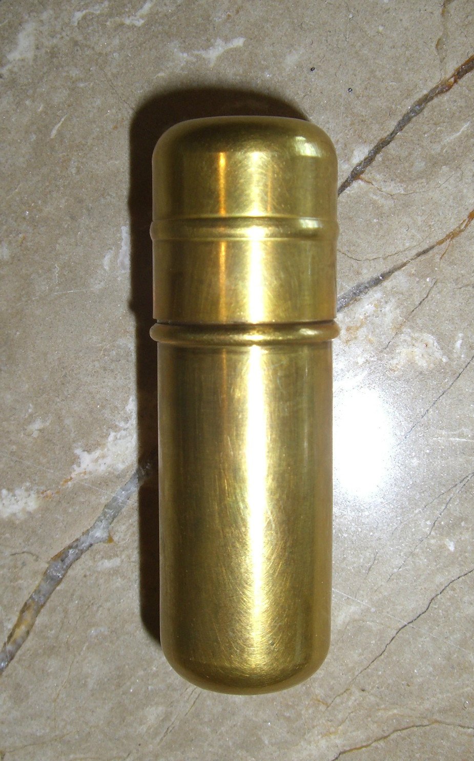 WWII BOWERS STORM MASTER BRASS BULLET SHAPE Trench LIGHTER 1930