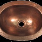 Oval Bowl Undermount Antique Finish Copper Sink