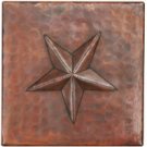 Texas Star 4" x 4" Copper Tile Piece
