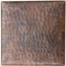 Hammered 4" x 4" Copper Tile Piece
