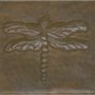 Dragonfly 4" x 4" Copper Tile Piece