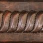 Rope Pattern 6" x 2" Copper Tile Piece