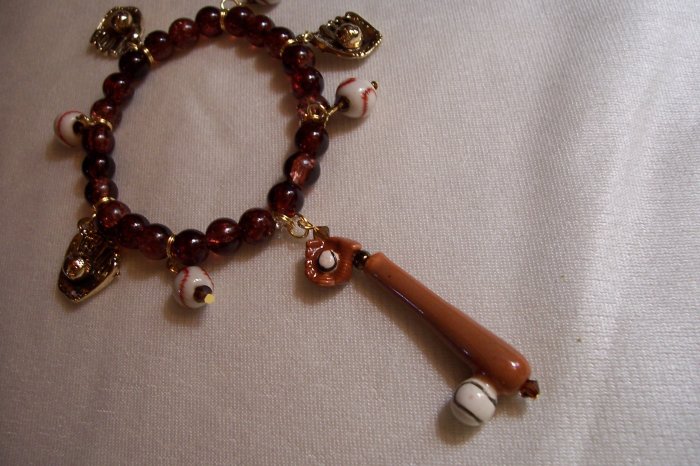 Beaded Baseball Bracelet