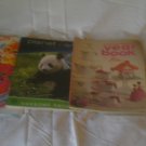 a magazines and colored book and a folder