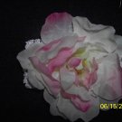 White Crocheted Headband with Flower