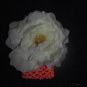 Orange Crocheted Headband with Flower