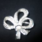 Sterling Silver Pin / Brooch Ribbon Design Very Pretty Piece