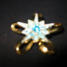 Pin / Brooch With Blue Stones Star Design Very Pretty Piece