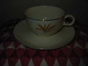 Wheat Cup and Saucer Taylor Smith & Taylor Versatile 8 Available Nice