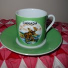 Cup and Saucer Souvenir For Canada Made In Japan Very Cute
