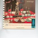Vintage Festive Foods And Table Settings Cookbook By Wisconsin Gas Company