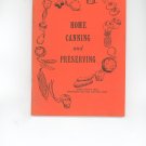 Vintage Home Canning And Preserving Cookbook by Rochester Gas And Electric Company Nice Item
