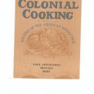 A Taste Of Colonial Cooking by Rebecca Caruba Cookbook Advertising Sample Vintage Item