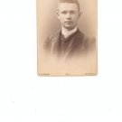 Vintage Photograph Young Man Mounted On Card Stock Dated 1887