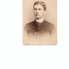 Vintage Photograph Young Man Mounted On Card Stock Dated 1887 Rochester NY