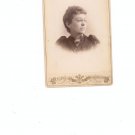 Vintage Photograph Young Woman In Glasses Mounted On Card Stock Chicago