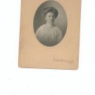 Vintage Photograph Young Woman / Lady On Card Stock Rochester NY