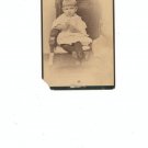 Vintage Photograph Baby In Rocker by Fireplace ? On Card Stock Brooklyn NY