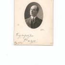 Vintage Photograph Balding Man With Glasses On Card Stock 1904
