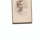Vintage Photograph Young Woman With Triple Strand Of Pearls On Card Stock Rochester NY
