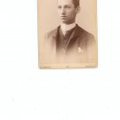 Vintage Photograph Young Man In Suit And Tie On Card Stock Rochester NY 1887