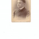 Vintage Photograph Young Man In Wool Jacket On Card Stock Rochester NY 1887