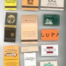 Lot Of 12 Assorted Match Book Matches Mostly New York Nice