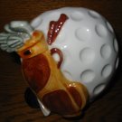 Golf Ball With Clubs Planter Relpo 1907 Vintage Item