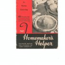 Homemakers Helper Cookbook / Guide by Kelvinator War Time Project 7 Vintage Item