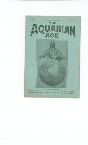 The Aquarian Age by Aquarian Ministry November December No. 287 28th Year Vintage