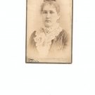 Vintage Photograph Woman with lace and Jewelery On Card Stock