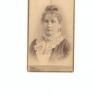 Vintage Photograph Woman with lace and Jewelery On Card Stock