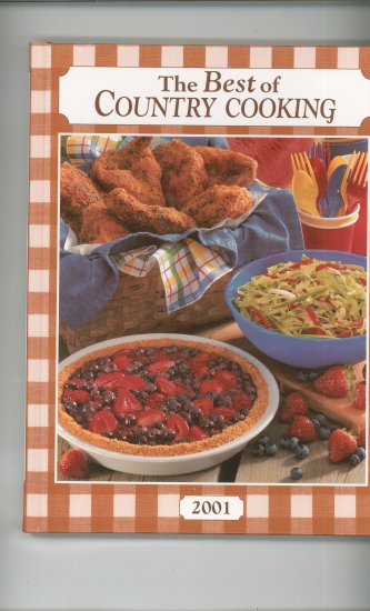 The Best Of Country Cooking 2001 Cookbook by Taste Of Home 0898213126