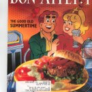Bon Appetit Magazine July 1992 The Good Old Summertime