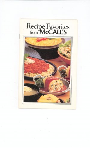Recipe Favorites From McCalls Cookbook