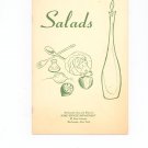 Salads Cookbook by Rochester Gas & Electric Company Vintage Regional New York