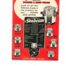 New Sunbeam Cooker & Deep Fryer Cookbook and Manual Vintage Item