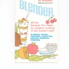 Proctor Silex 8 Button Solid State Blender Manual & Cookbook Vintage 090819