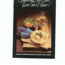 Cooking For One Two Or A Few Cookbook by Lipton Cup-A- Soup