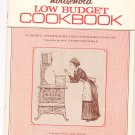 Womens Household Low Budget Cookbook Vintage