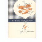 The Home Meal Planner by Frances Barton General Foods Corp. Vintage