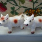 Cow Salt And Pepper Shakers With Tail Up Vintage Adorable