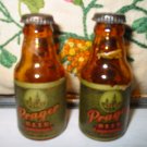Prager Beer Atlas Salt And Pepper Shakers Vintage