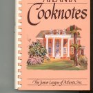 Atlanta Cooknotes Cookbook by Junior League of Atlanta 0960791426