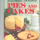 Better Homes & Gardens Pies And Cakes Cookbook Vintage