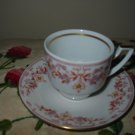 Mini Cup And Saucer With Gold Trim Pirken Hammer 2 Czechoslovakia