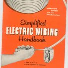 Simplified Electric Wiring Handbook Vintage by Sears Roebuck F5428